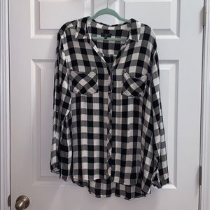 Plaid button down